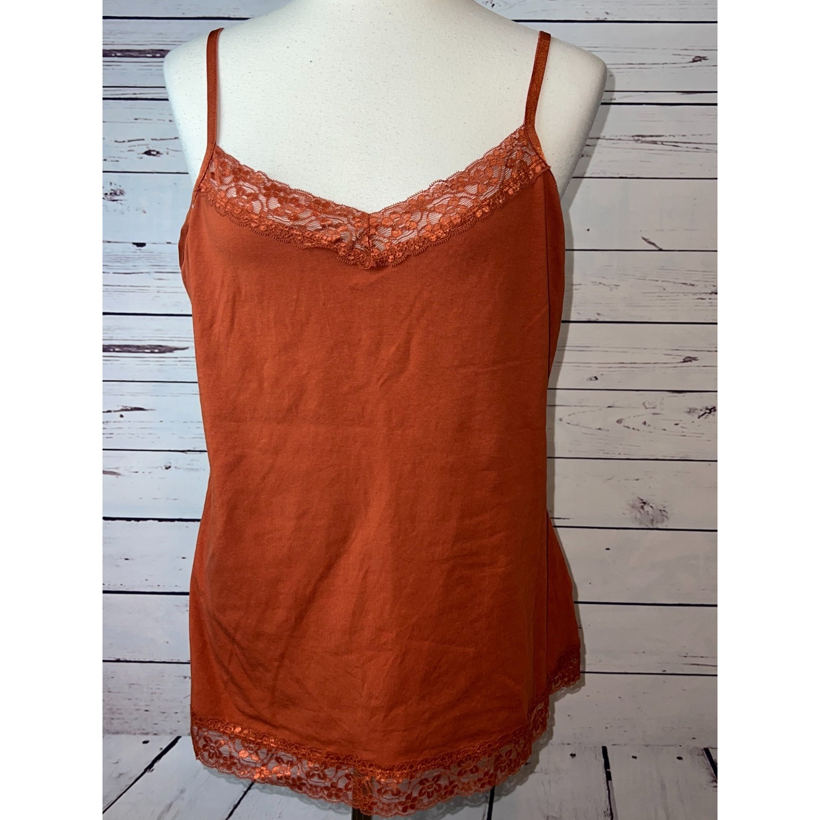 Christopher And Banks Y2k Fairy Size Large Lace Tank Top Stretch Preppy Romantic